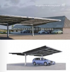 Mono Carport System Ground Solar PV Mounting System